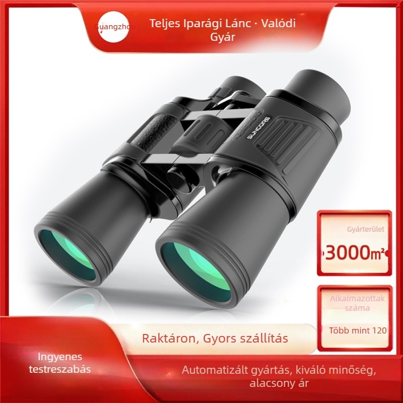 Suncore Shunguang Traveler 12x50 binokulár fém lencsékkel, készleten
