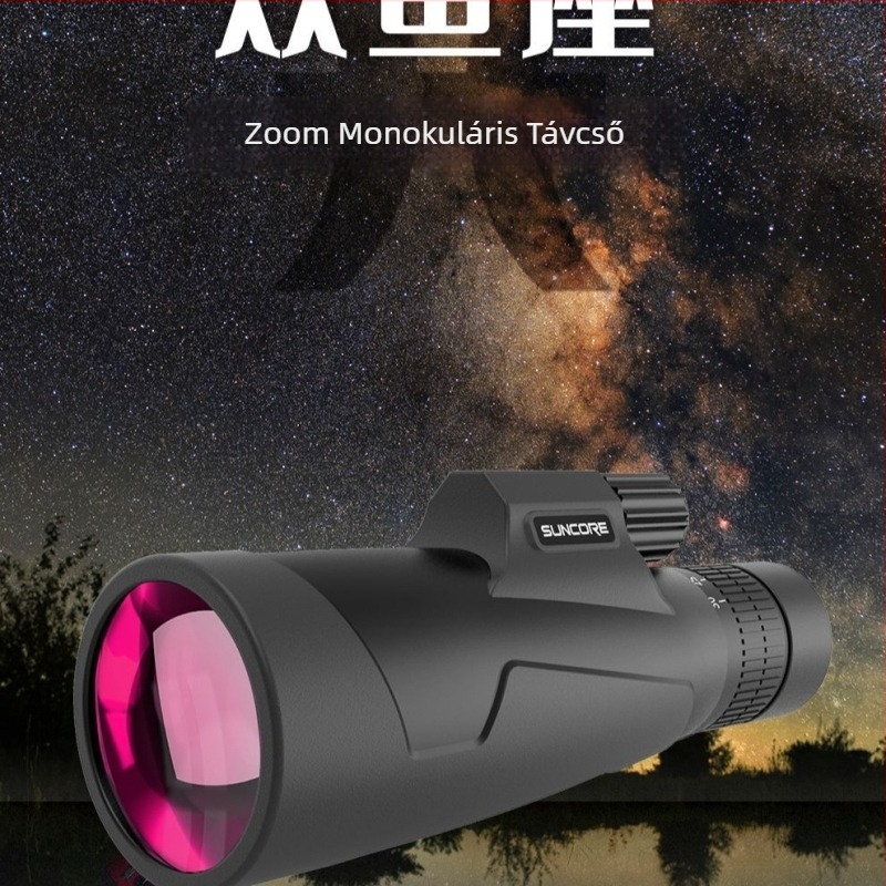 SUNCORE Pisces 10-30x50 zoomos monokuláris teleszkóp, nagy felbontású, csíkos zoomkerék