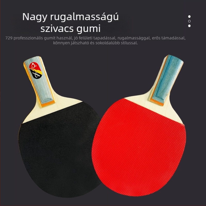 Két pingpongütő kezdőknek, gyerekeknek és felnőtteknek – edzőütők Shakehand és Penhold fogásokkal.