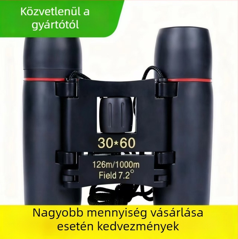 30x60 Cherry Blossom binokuláris — magas felbontású optika madármegfigyelésre, horgászatra és éjszakai látásra