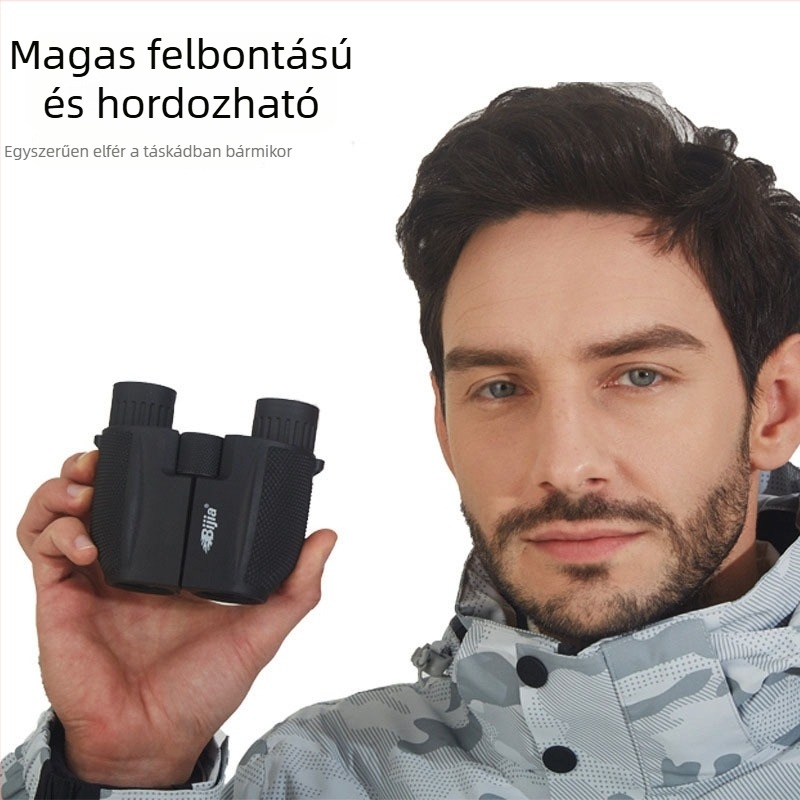 BIJIA 10×25H binokuláris távcső, hordozható kültéri madármegfigyeléshez, HD minőség, gyenge fényviszonyú éjjellátás