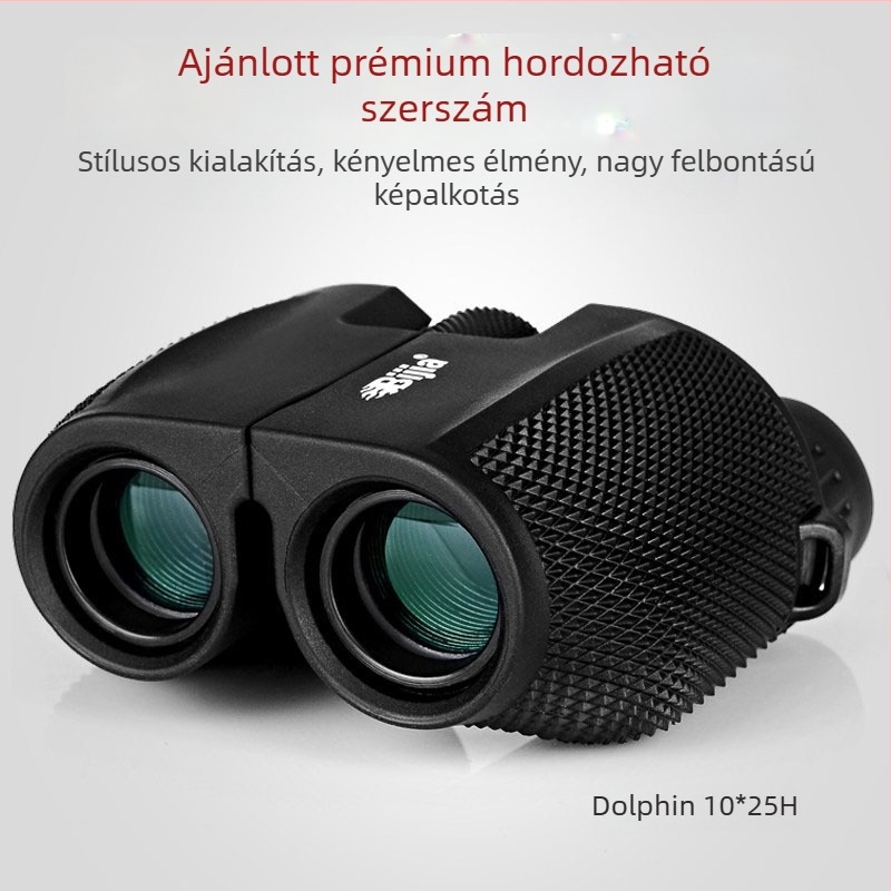 BIJIA 10×25H binokuláris távcső, hordozható kültéri madármegfigyeléshez, HD minőség, gyenge fényviszonyú éjjellátás