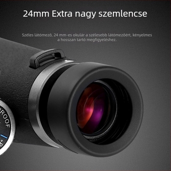 Monokuláris teleszkóp 12x56 HD ED lencsével alacsony fényviszonyokhoz