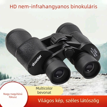 Binokulár SHOOTER 10x50, magas teljesítmény, alacsony fényviszonyokra, kültéri használatra, 50 mm objektív, látómező 68 m/1000 m
