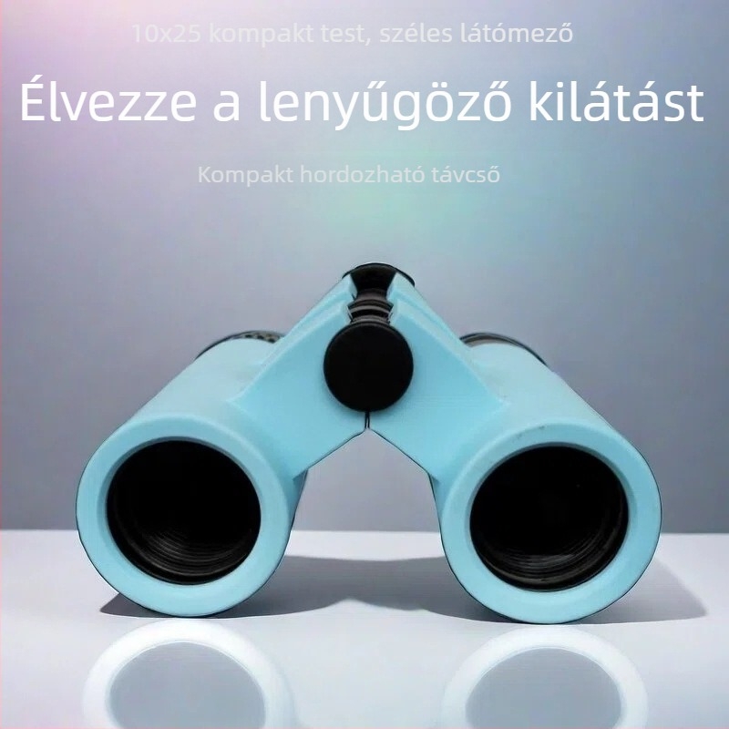 10×25 binokulár kivágott dizájnnal, kültéri megfigyeléshez gyenge fényben