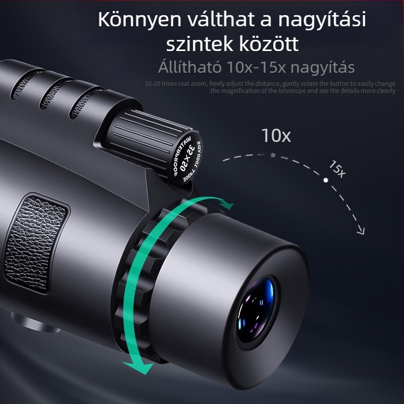 Német katonai távcső, nagy felbontású és nagy nagyítású, éjszakai látás alacsony fényviszonyok között, hordozható okostelefonos kamera teleszkóp