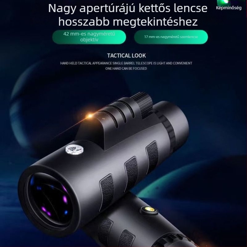 Német katonai távcső, nagy felbontású és nagy nagyítású, éjszakai látás alacsony fényviszonyok között, hordozható okostelefonos kamera teleszkóp