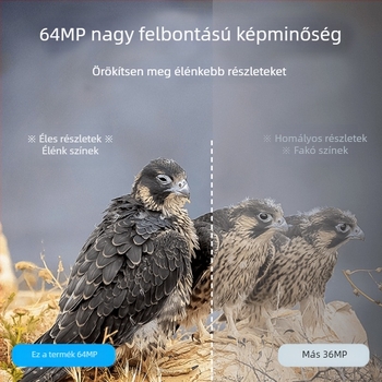 Helysin 2.4G WiFi digitális okulár teleszkópokhoz, 64MP 4K felbontású kamera, állítható kijelző és éjszakai látás