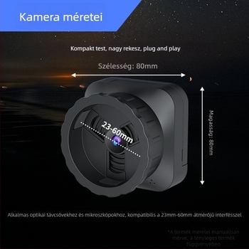Helysin 2.4G WiFi digitális okulár teleszkópokhoz, 64MP 4K felbontású kamera, állítható kijelző és éjszakai látás
