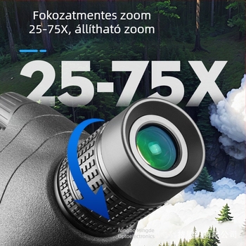 Phileas 25-75x80 monokuláris távcső madármegfigyeléshez – nagy átmérő, HD zoom, kültéri használat