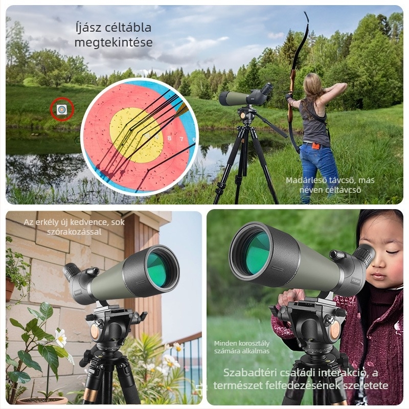 Phileas 25-75x80 monokuláris távcső madármegfigyeléshez – nagy átmérő, HD zoom, kültéri használat