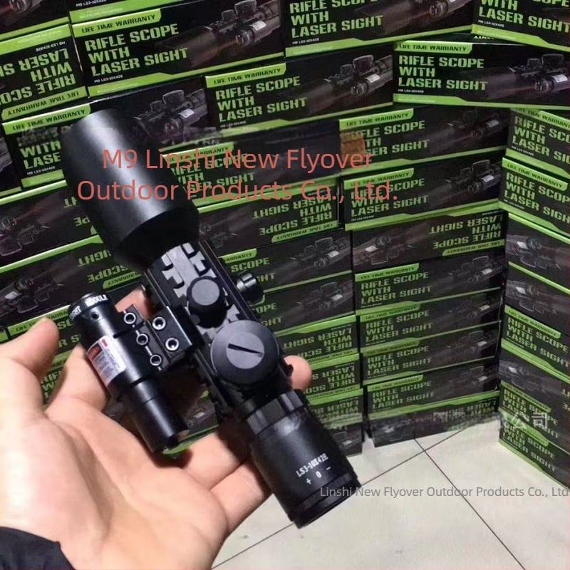 Éjjellátó távcső beépített lézeres célzással és kereszttávcsővel, 3–10x nagyítás, játék slingshot modell