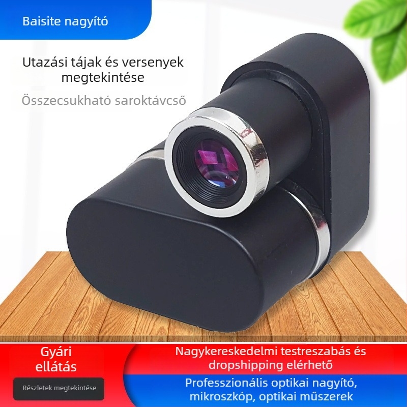 Összecsukható mini teleszkóp, 80 g, nagyítás, kiváló képminőség, 8x22 hordozható teleszkóp, nagy átmérő 7843