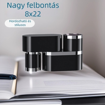 8x22 HD monokuláris távcső kompakt sarok dizájnnal kültéri koncertek és versenyek megfigyelésére, széles látómező