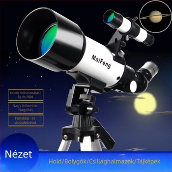 Maifeng 40070 Professzionális csillagászati távcső gyerekeknek és diákoknak, nagyítás, HD éjszakai látás, refraktor, nagy nyílás