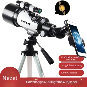 Maifeng 40070 Professzionális csillagászati távcső gyerekeknek és diákoknak, nagyítás, HD éjszakai látás, refraktor, nagy nyílás