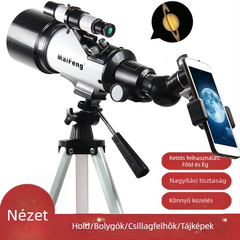 Maifeng 40070 Professzionális csillagászati távcső gyerekeknek és diákoknak, nagyítás, HD éjszakai látás, refraktor, nagy nyílás