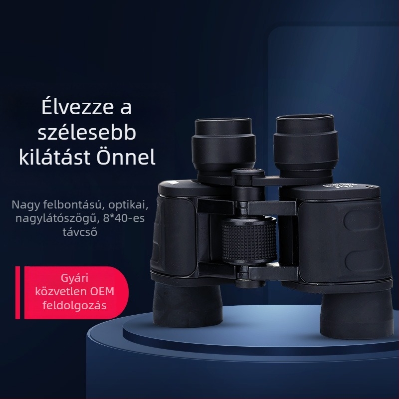 Panda 8x40 HD Hordozható Binokuláris Kültéri Utazásokhoz, Széles Látómező, Képstabilizáció