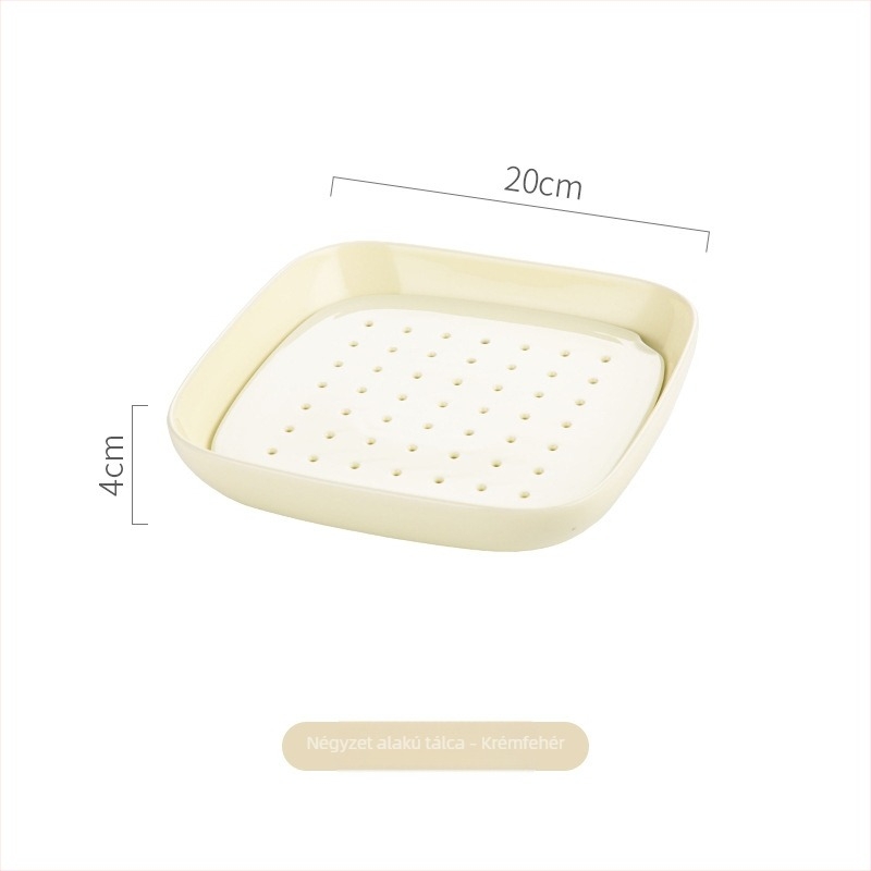 Tányér (kerámiából készült, kerek, mikróhullámú sütőben használható, glazúrozott felület, modern minimalist stílus)