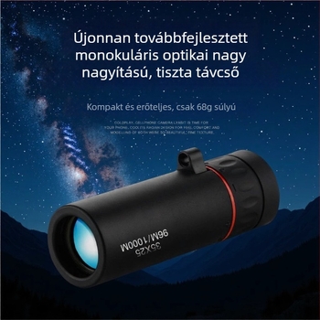 Monokuláris távcső 2000x25 – hordozható, kiváló felbontású optika, 8x nagyítás, kültéri használat alacsony fényviszonyok között