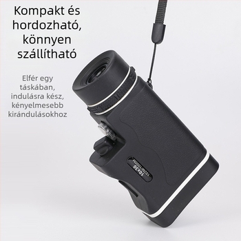 10x30 monokuláris távcső nappali és éjjeli használatra, alacsony fényviszonyok mellett éjjellátás és lézeres megvilágítás