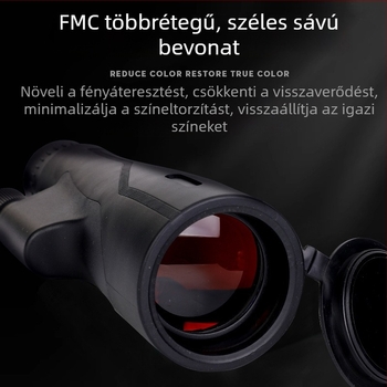 12x50 ED monokuláris távcső madármegfigyeléshez, hordozható kültéri, nagy átmérőjű, széles látómező és telefonos fényképezés