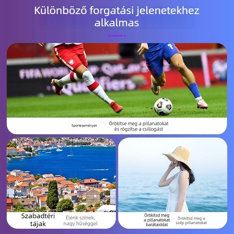 Okostelefonhoz készült teleobjektív-monokulár, 18–64× zoom, HD professzionális fotózáshoz