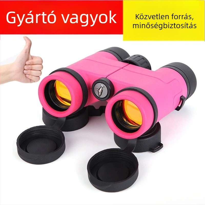 8x30 gyermek binokli kültéri használatra, összecsukható nagyítású teleszkóp, ajándék fiúknak és lányoknak