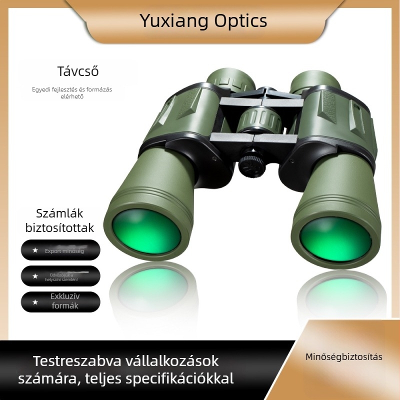 Yuxiang binokulár 10x50 Blade – gyenge fényű éjjellátó, nem infravörös, HD, kültéri használatra