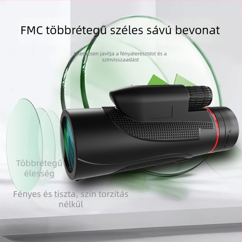 Új 12×50 monocularos távcső HD optikai minőséggel külső koncertmegfigyeléshez és telefonos fényképezéshez