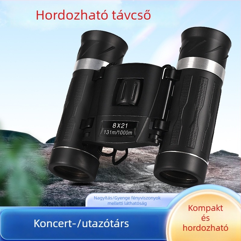 Új binokulár 500×25 nagyítással, hordozható, HD felbontású, okostelefonnal fényképezhető koncertekhez