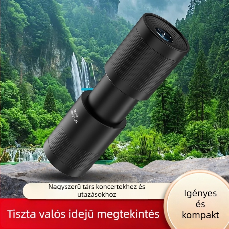 12x36 monokuláris teleszkóp, kiváló képminőség, nagy nagyítás, gyenge fényviszonyoknál éjjellátás, kültéri használatra, szabadalmaztatott termék