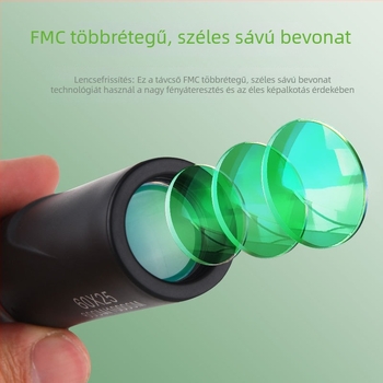 Monokuláris teleszkóp, 8× nagyítás, zsebméret, HD optika