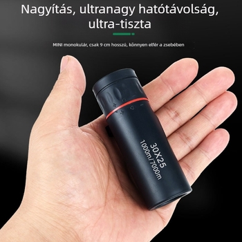 Monokuláris teleszkóp, 8× nagyítás, zsebméret, HD optika