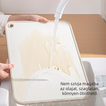 PP műanyag vágódeszka, kétoldalas, penészmentes, csúszásmentes, konyhai és gyümölcs előkészítésre, háztartási használatra