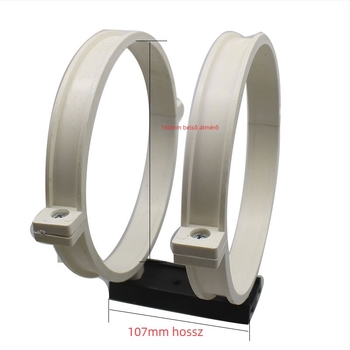 Többméretű PVC bilincs 107 mm-es dovetail lemezzel DIY teleszkóp-montázshoz és állványhoz
