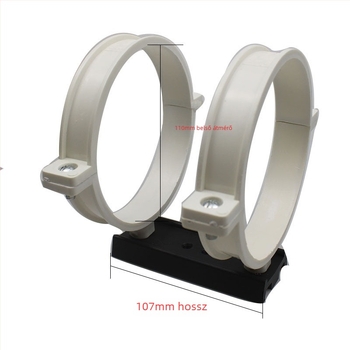 Többméretű PVC bilincs 107 mm-es dovetail lemezzel DIY teleszkóp-montázshoz és állványhoz
