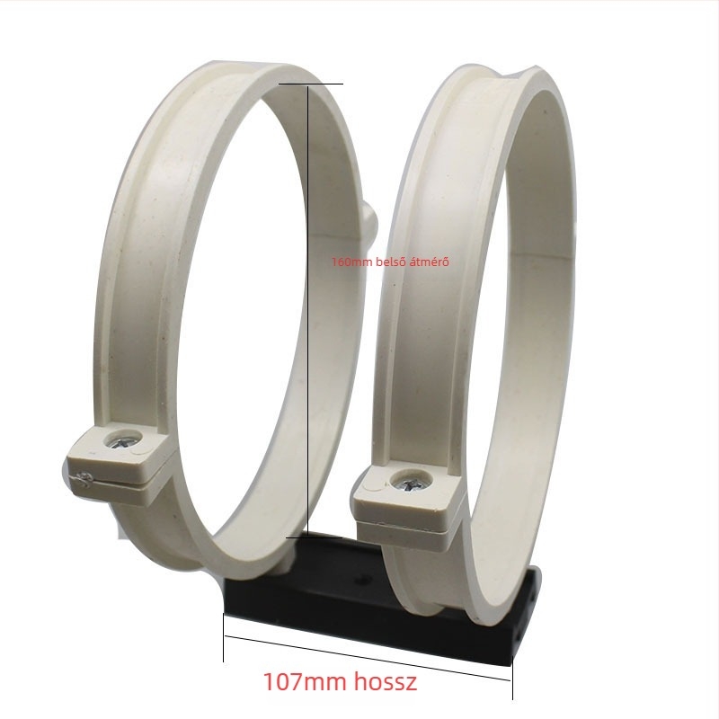 Többméretű PVC bilincs 107 mm-es dovetail lemezzel DIY teleszkóp-montázshoz és állványhoz