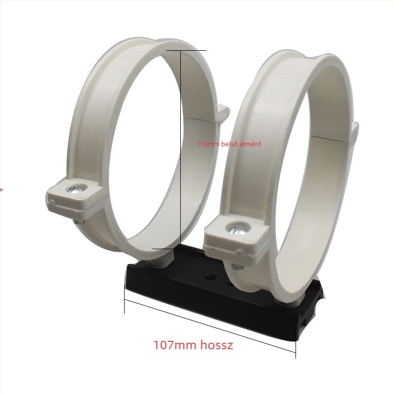 Többméretű PVC bilincs 107 mm-es dovetail lemezzel DIY teleszkóp-montázshoz és állványhoz