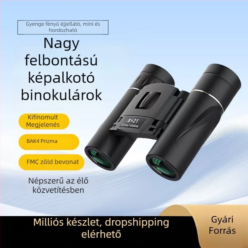 10x mini hordozható binokulár telefonhoz – HD minőségű binokulár szabadtéri sporteseményekhez és koncertekhez