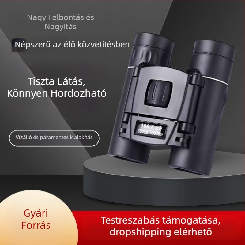 10x mini hordozható binokulár telefonhoz – HD minőségű binokulár szabadtéri sporteseményekhez és koncertekhez