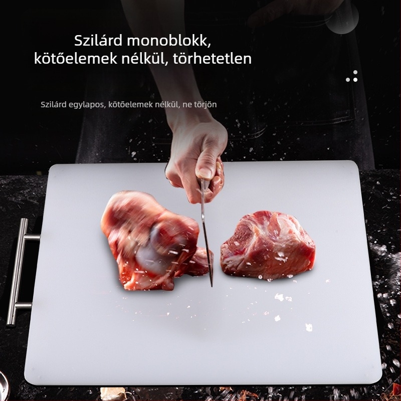 PE műanyag vágódeszka, négyzet alakú, konyhai használatra, éttermeknek és szállodáknak, többfunkciós, praktikus