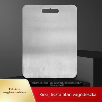Tiszta titánból készült kétoldalas vágódeszka, antibakteriális, tartós