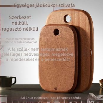 Masszív fa vágódeszka – antibakteriális és gombaálló, egyszerű, modern konyhai eszköz gyümölcsök és babaétel előkészítéséhez