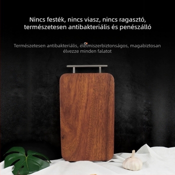 Ebony Sandalwood vágódeszka, tömörfa, háztartási használatra, vastagított kivitel, bébiétel előkészítéséhez