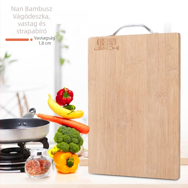 Jiachi bambusz vágódeszka - vastagított vágódeszka hús és gyümölcs számára - modern minimalist stílus