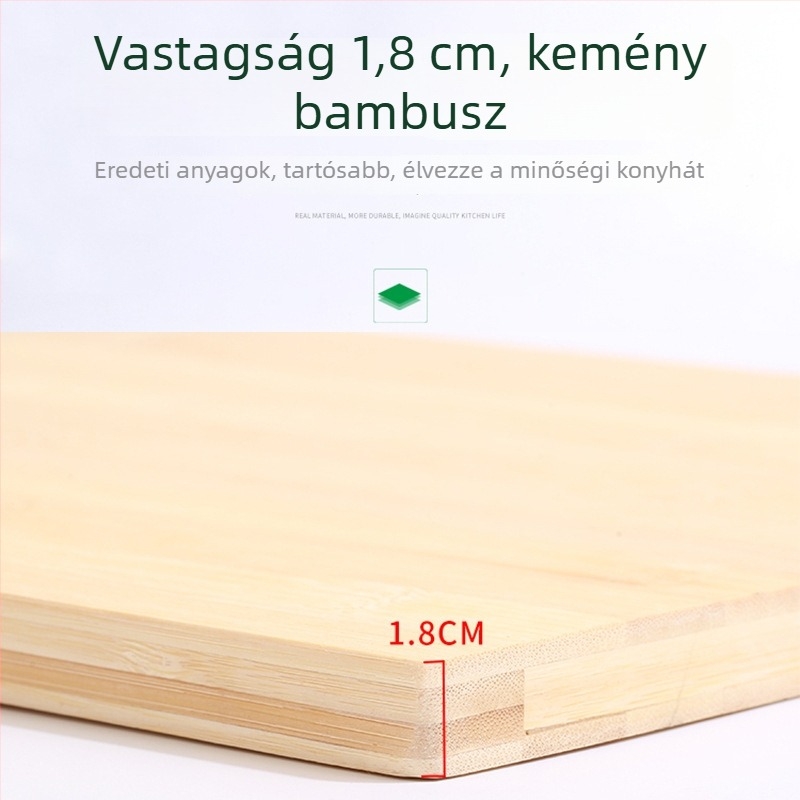 Jiachi bambusz vágódeszka - vastagított vágódeszka hús és gyümölcs számára - modern minimalist stílus