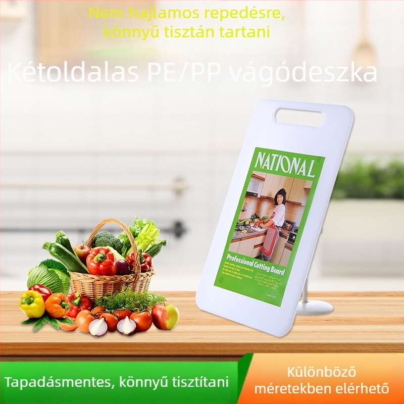 Lingchuang PP műanyag vágódeszka, hordozható, csúszásmentes, 0,6 cm vastagság, 330 g tömeg