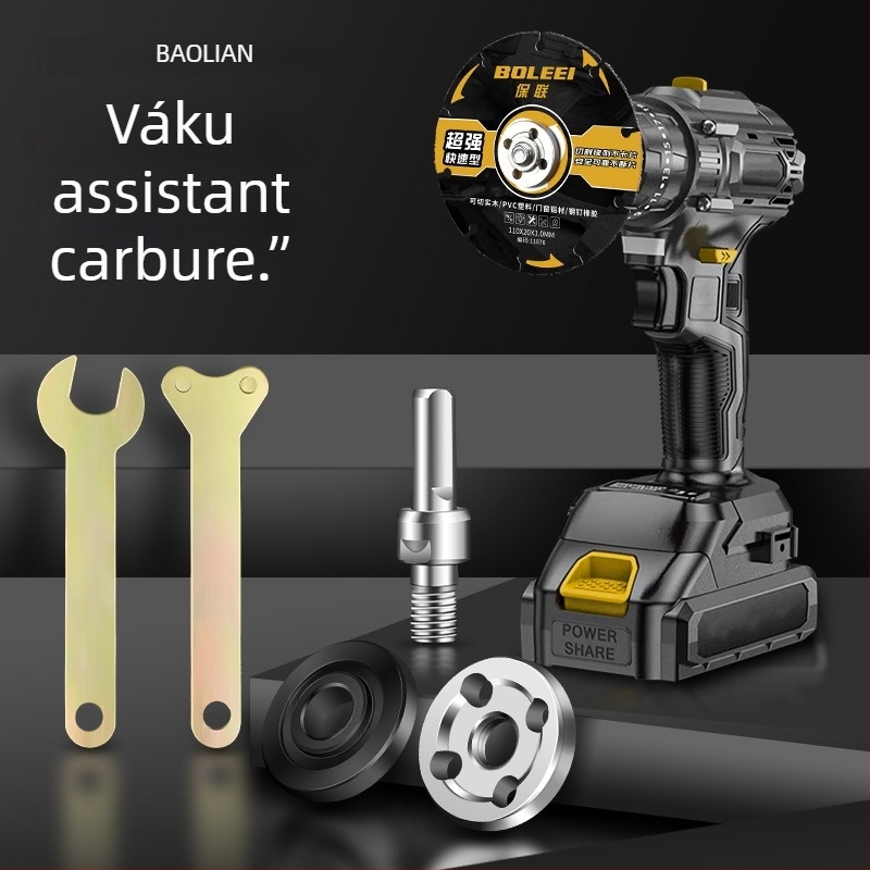 Fúróból szögcsiszolóvá átalakító készlet mandrins adapterrel, összekötő rúddal és vágófejjel (Warranty)