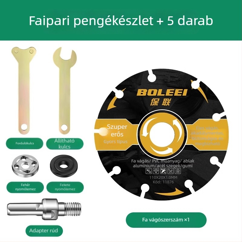 Fúróból szögcsiszolóvá átalakító készlet mandrins adapterrel, összekötő rúddal és vágófejjel (Warranty)